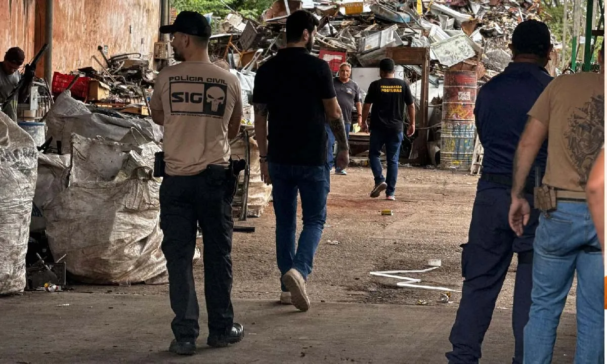 Corumbá realiza operação contra furto de fios com reforço policial e fiscalização em comércios de sucata