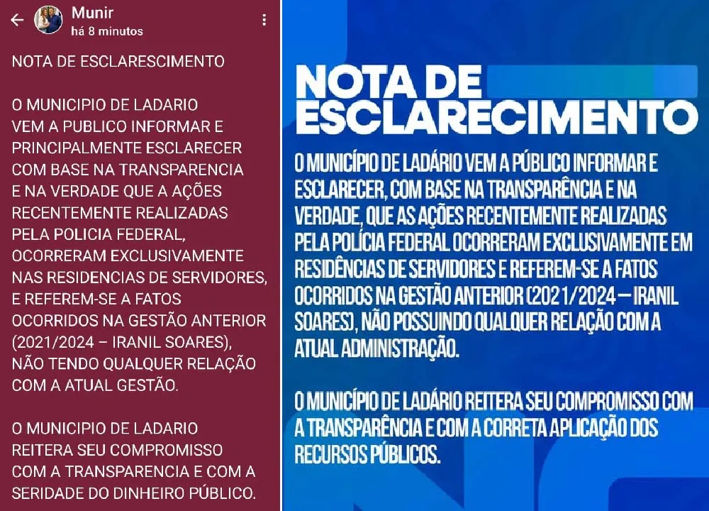 Servidora efetiva é suspeita de liderar fraude com contracheques falsos em Ladário 3 nota ladario contracheques