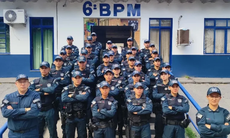 6º BPM recebe 32 novos soldados e reforça patrulhamento em Corumbá e Ladário, contribuindo para queda nos crimes.