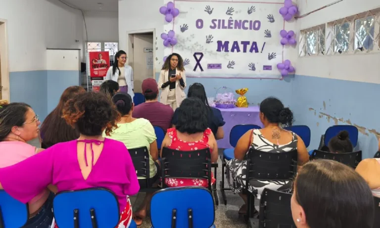 DAM de Corumbá promove ação de orientação sobre violência doméstica em posto de saúde