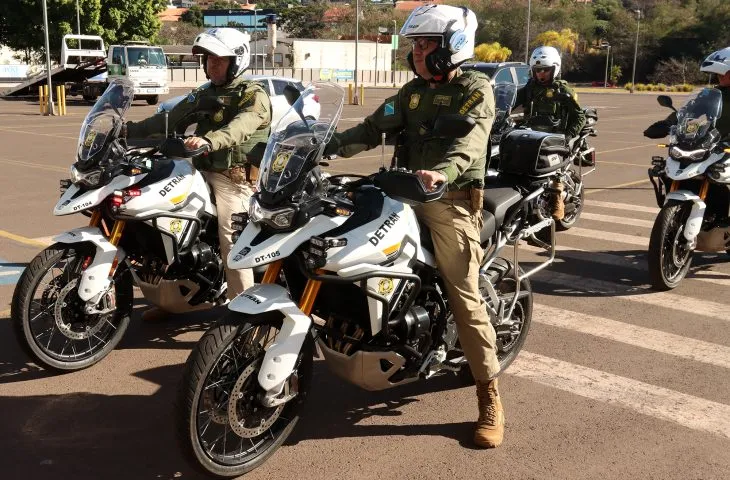 detran-ms lança patrulhamento com motocicletas