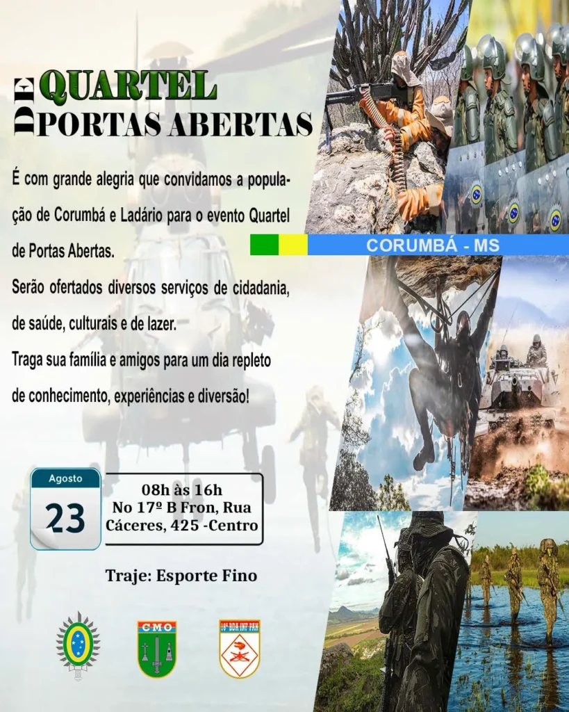 Quartel de portas abertas: Exército promove dia de lazer e cidadania no 17º Batalhão de Fronteira 2 quartel de portas abertas