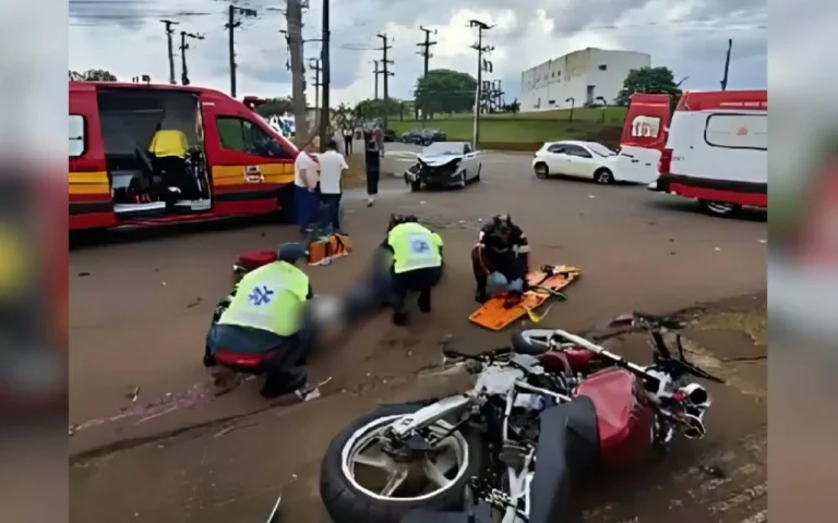 Suspeito de furto tem perna e órgãos genitais amputados após acidente com moto furtada em Xanxerê; veículo foi recuperado pela Polícia Civil.