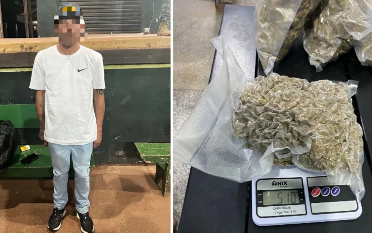 Exército encontra 3 kg de maconha em bagagem de passageiro na BR-262