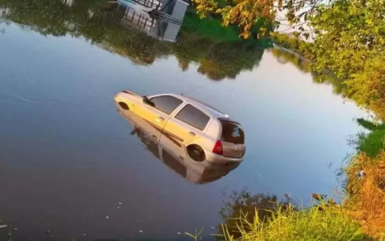 Homem é preso em Fátima do Sul após jogar carro com ex-namorada no rio Dourados em tentativa de feminicídio.