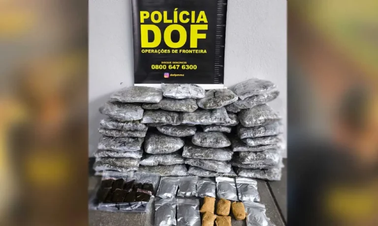 DOF prende duas mulheres com quase 13 kg de drogas em Ponta Porã; entorpecentes seriam levados de Pedro Juan Caballero a Curitiba.