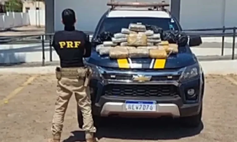 Passageiro é flagrado com mais de 58 kg de maconha em ônibus na BR-262