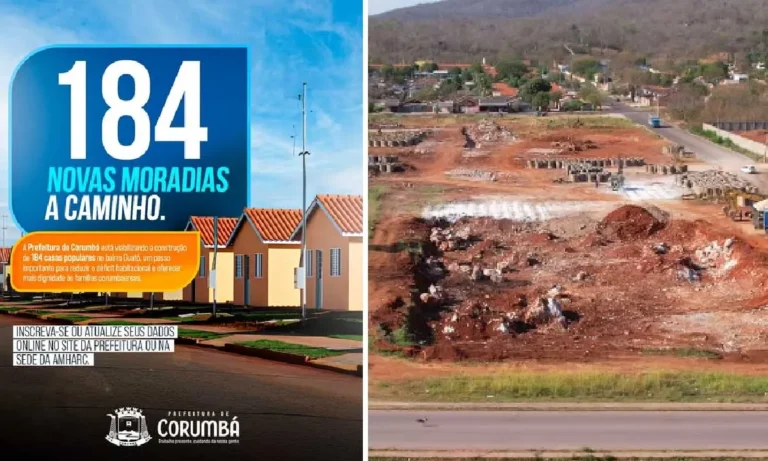 Habitação em Corumbá terá novas unidades e regularização fundiária para reduzir déficit habitacional.