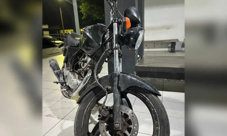 Motocicleta furtada em Campo Grande é localizada pela PM em Corumbá