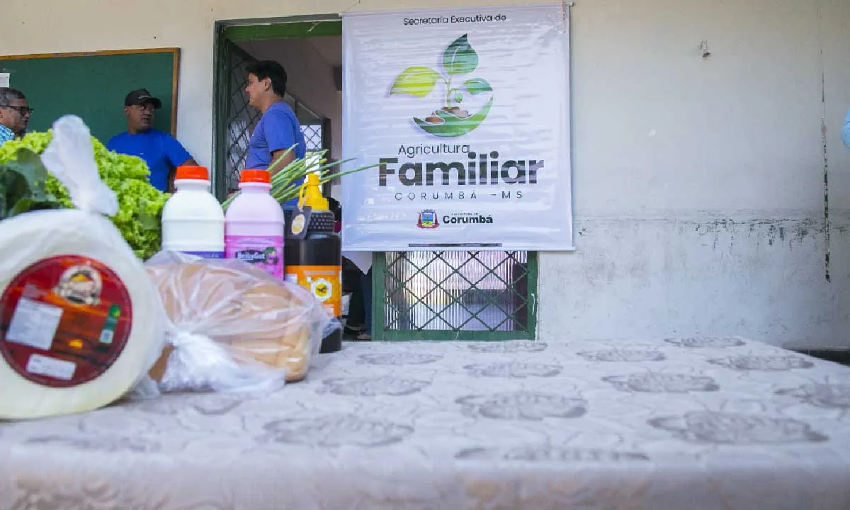 Corumbá investe R$ 600 mil na agricultura familiar, maior valor da história, beneficiando 140 produtores e entidades sociais.