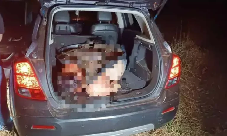 Traficante paraguaio é encontrado morto no porta-malas de carro abandonado em Ponta Porã; Polícia Civil investiga o caso.
