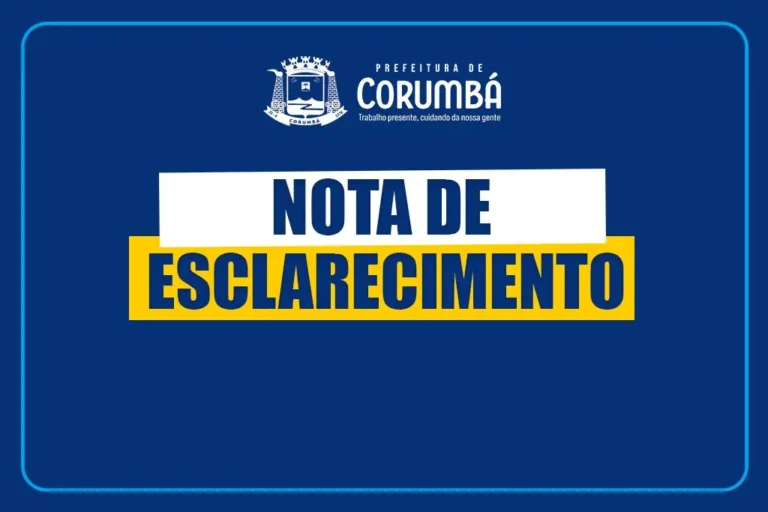 Prefeitura de Corumbá se manifesta sobre a 2ª fase da Operação Prometeu e afirma que não recebeu comunicação oficial sobre servidores investigados.