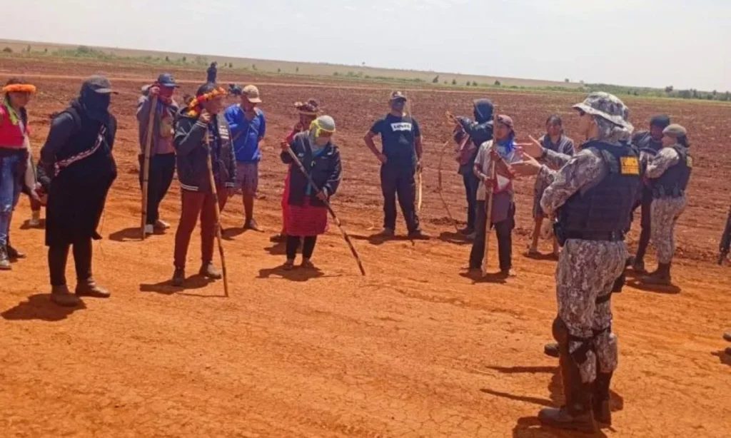 Justiça manda PM deixar área de conflito indígena em Caarapó 2 forca nacional Justiça