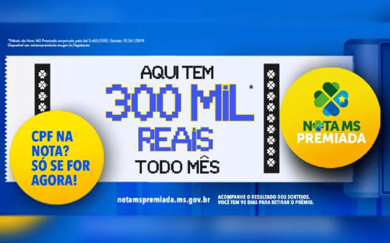 Nota MS Premiada contemplou três ganhadores com R$ 100 mil e distribuiu prêmios menores a 395 consumidores em MS.