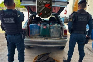 Polícia Militar apreende 650 litros de combustível ilegal em Corumbá durante a Operação Fronteiras/Divisas Seguras 2025.