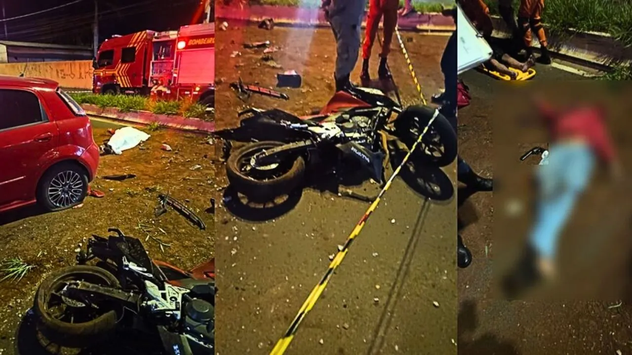 Assalto na Avenida Eduardo Elias Zahran, em Campo Grande, termina com um suspeito morto e outro ferido após motorista reagir e atropelar dupla em motocicleta.