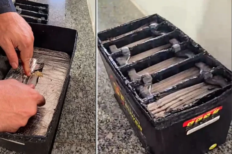 PRF apreende 5,2 kg de cocaína escondidos em bateria de carro em Miranda (MS). Passageiro boliviano detido em fiscalização na BR-262. Saiba mais!