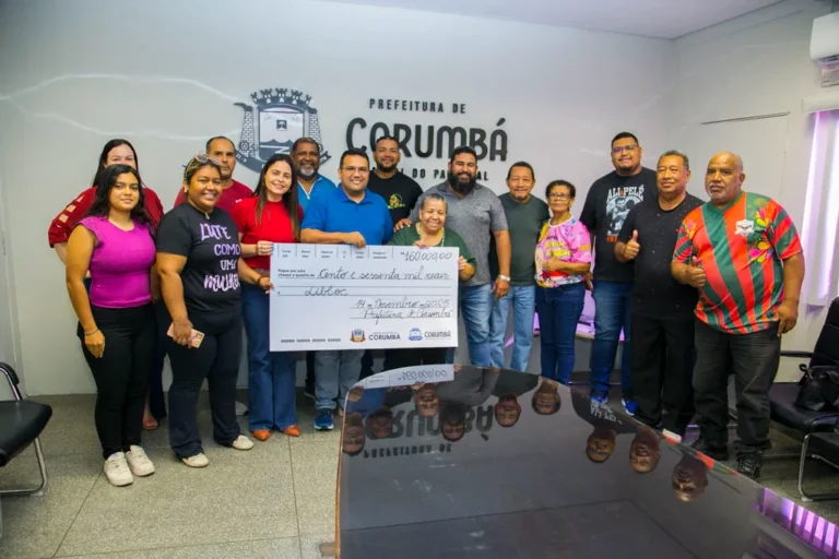 Prefeitura antecipa repasse e libera R$ 160 mil para blocos carnavalescos de Corumbá