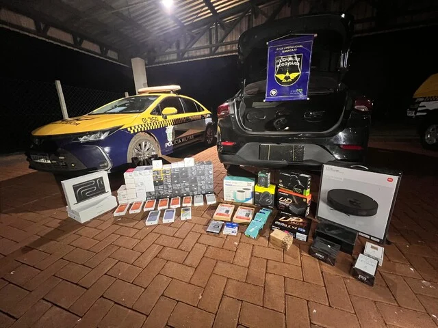 BPMRv apreende produtos contrabandeados em Maracaju