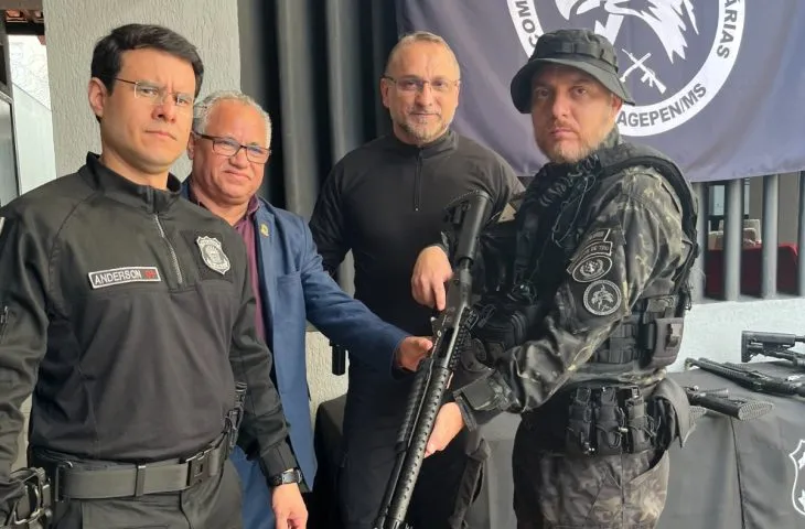 Agepen inaugura nova base do COPE em Campo Grande e entrega armamentos modernos à Polícia Penal de Mato Grosso do Sul