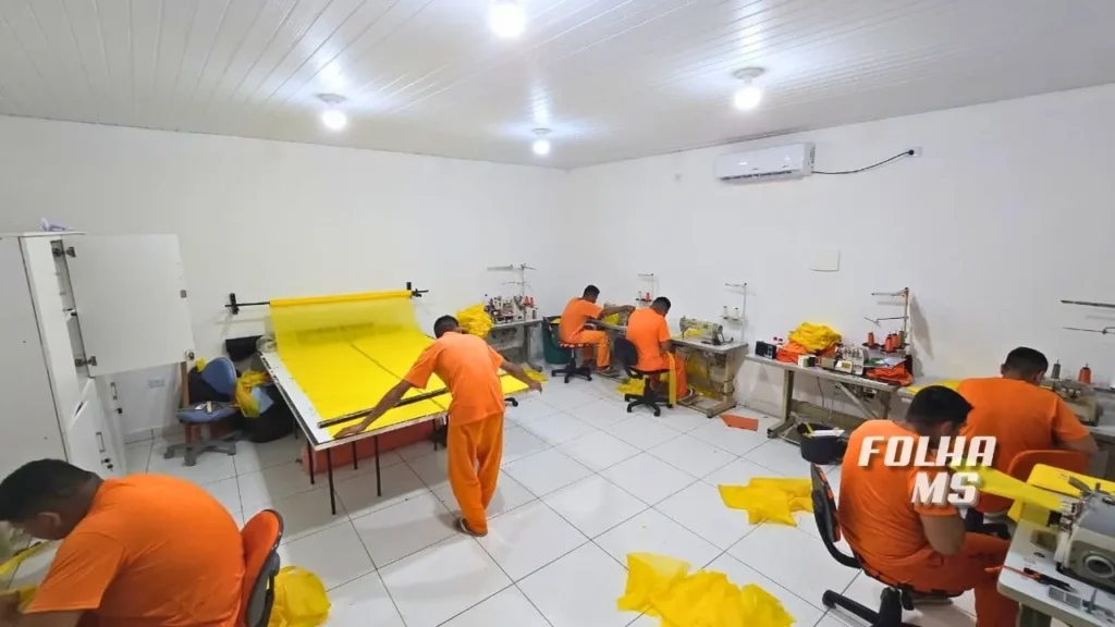 Secretaria de Saúde firma parceria com estabelecimento penal de Corumbá para produção de materiais 4 svg%3E estabelecimento penal