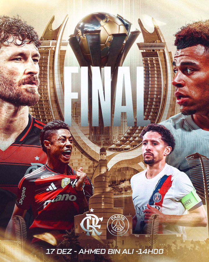 Flamengo enfrenta PSG na final da Copa Intercontinental