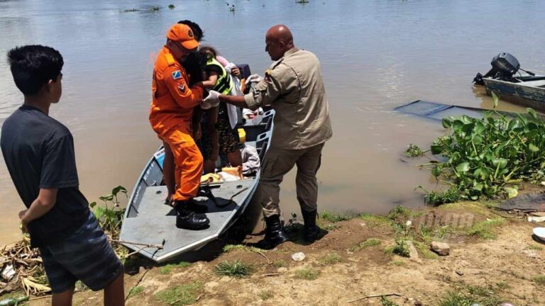 Criança de 2 anos é resgatada após afogamento no Rio Paraguai-Mirim