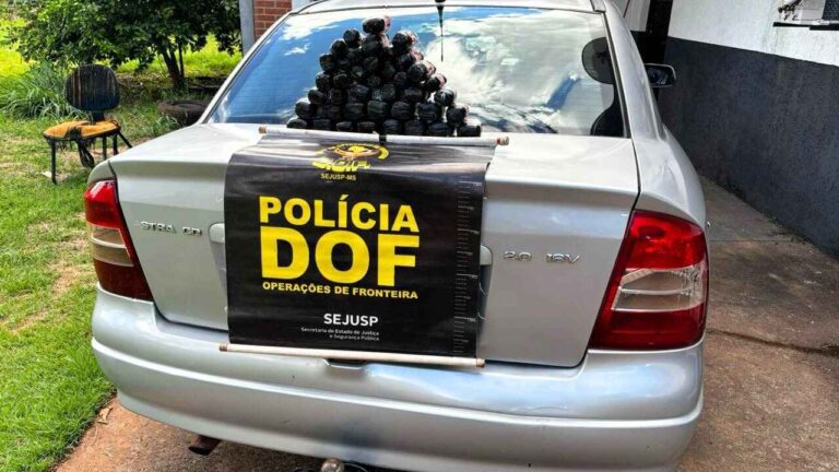 DOF apreende R$ 600 mil em Haxixe Marroquino escondido em fundo falso na fronteira de MS. Oito quilos da droga seriam levados para Campinas/SP. Detalhes da operação.