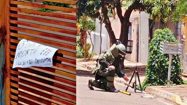 Bope detona bomba em residência de Campo Grande; artefato tinha bilhete de ameaça. Perícia investiga origem do explosivo.