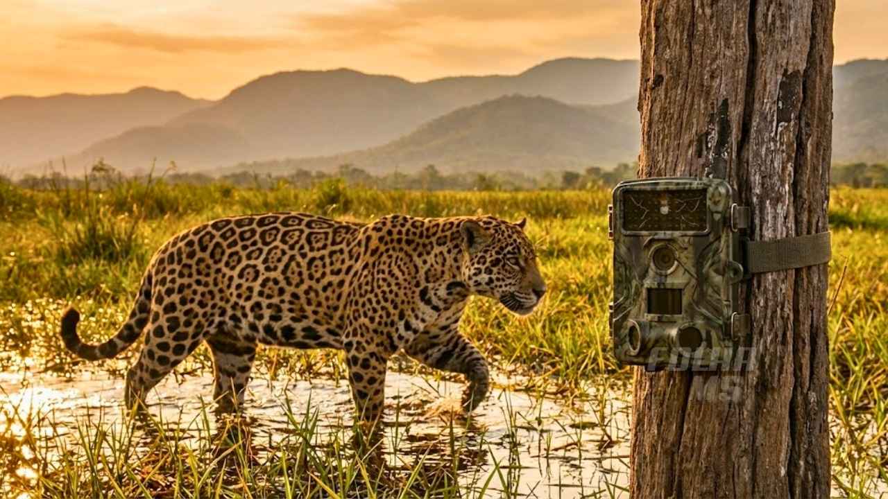 Projeto inovador usa IA e 40 câmeras para monitorar onças-pintadas na Serra do Amolar, promovendo conservação e pesquisa científica no Pantanal.