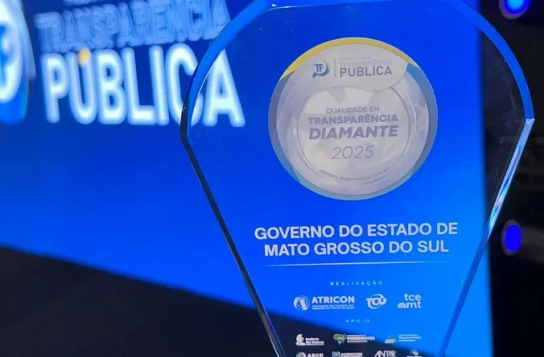 Governo de Mato Grosso do Sul recebe quarto Selo Diamante consecutivo