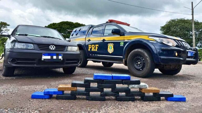 PRF apreende 24 kg de cocaína na BR-262 em Miranda. Motorista de 58 anos é preso por tráfico durante fiscalização. Saiba mais sobre o flagrante.