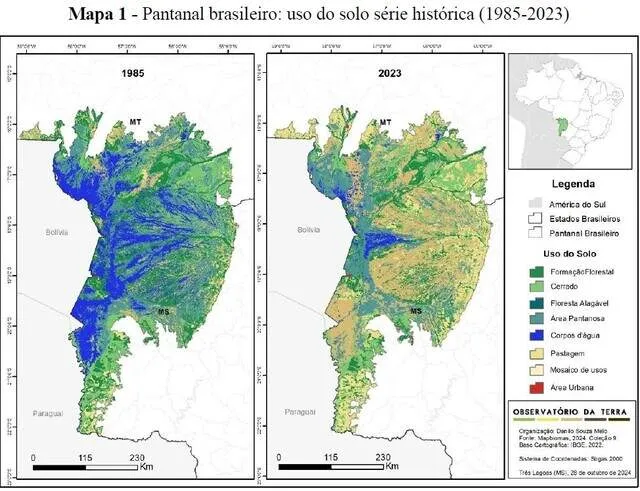 reducao de agua fim do pantanal