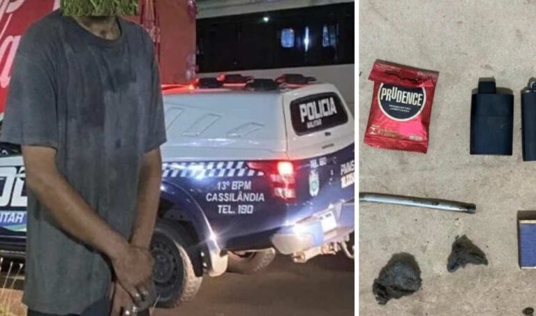 Vídeo mostra resgate de menina atraída por usuário de drogas a obra abandona em MS