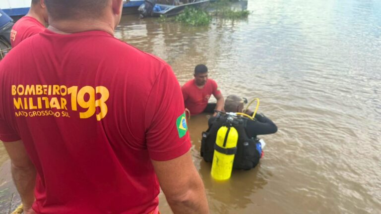 Adolescente morre afogado e irmão é hospitalizado após banho no Rio Paraguai em Ladário 