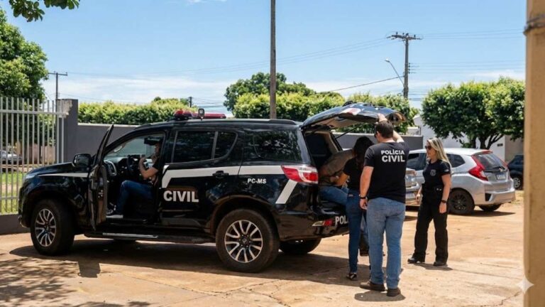 Homem é preso em Três Lagoas após agredir a namorada com golpe mata-leão em conveniência. Imagens e reincidência agravam situação do caso.