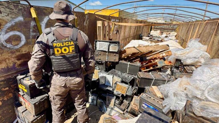 Carga de droga sintética escondida em carcaças de baterias é apreendida pelo DOF em MS
