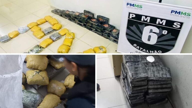 Polícia apreende 63 kg de droga em carro estacionado no centro de Corumbá; entorpecentes foram encaminhados para a Polícia Federal. Saiba mais.
