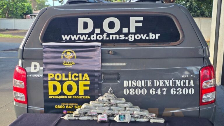 Mulher é detida com 3,1 quilos de haxixe em Maracaju