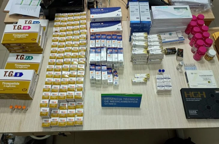 Vigilância Sanitária apreende mais de 3 mil ampolas de emagrecedores e medicamentos ilegais em MS