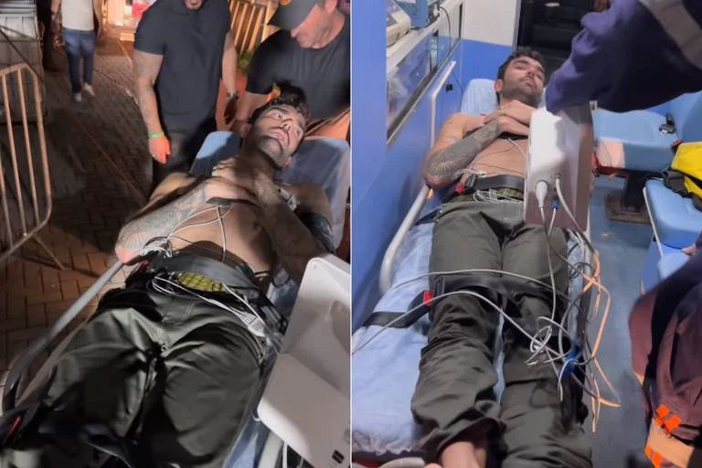 Luan Pereira é levado ao hospital com problemas cardíacos após show no litoral paulista