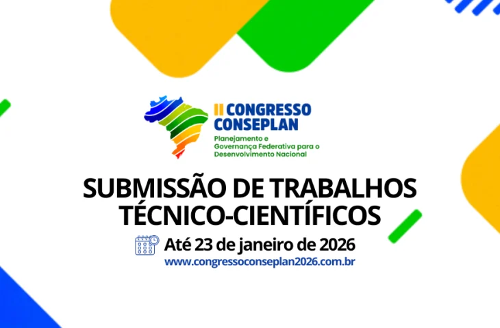 Prazo final para artigos do Conseplan busca ideias para fortalecer planejamento e gestão pública