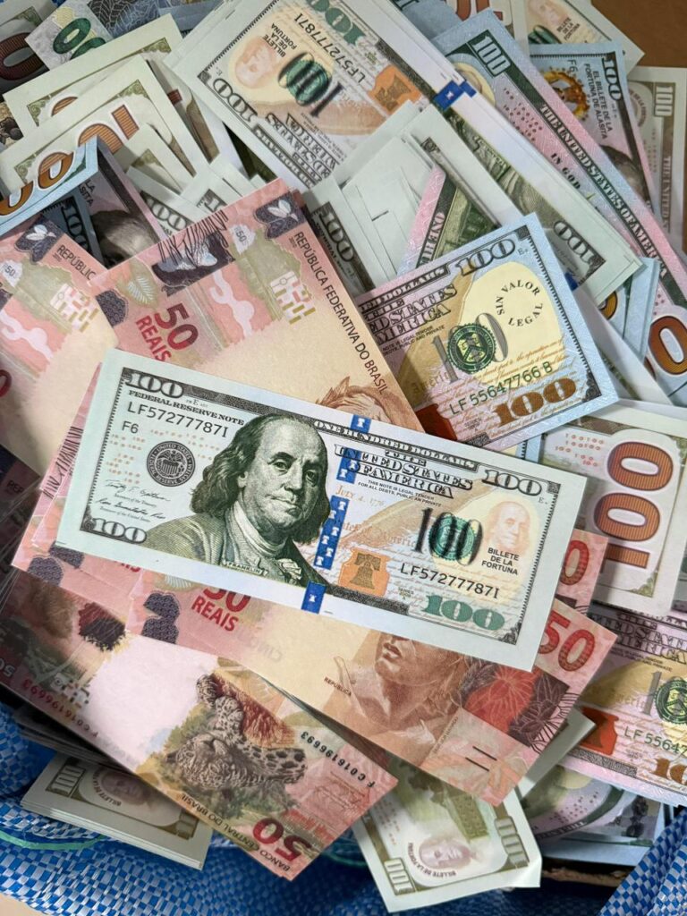 notas falsas notas falsas fronteira Bolívia Corumbá