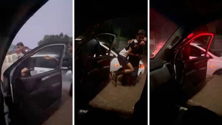 PM resgata mulheres e criança de carro ilhado durante temporal em Corumbá | vídeo