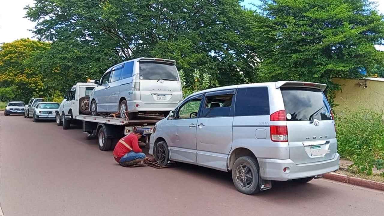 van apreendida transporte clandestino em Corumbá