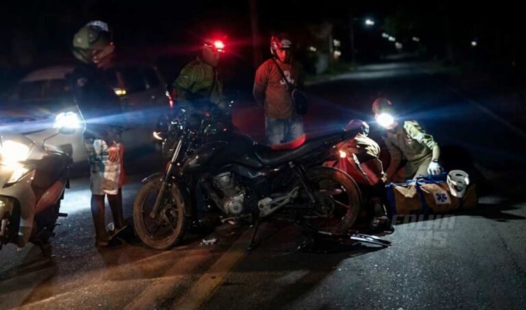 acidente de moto em Corumbá
