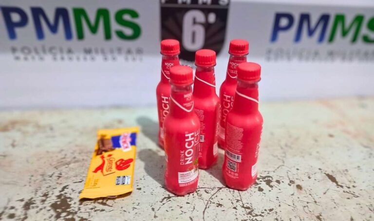 Funcionário é preso após furtar bebidas e chocolate em comércio de Corumbá