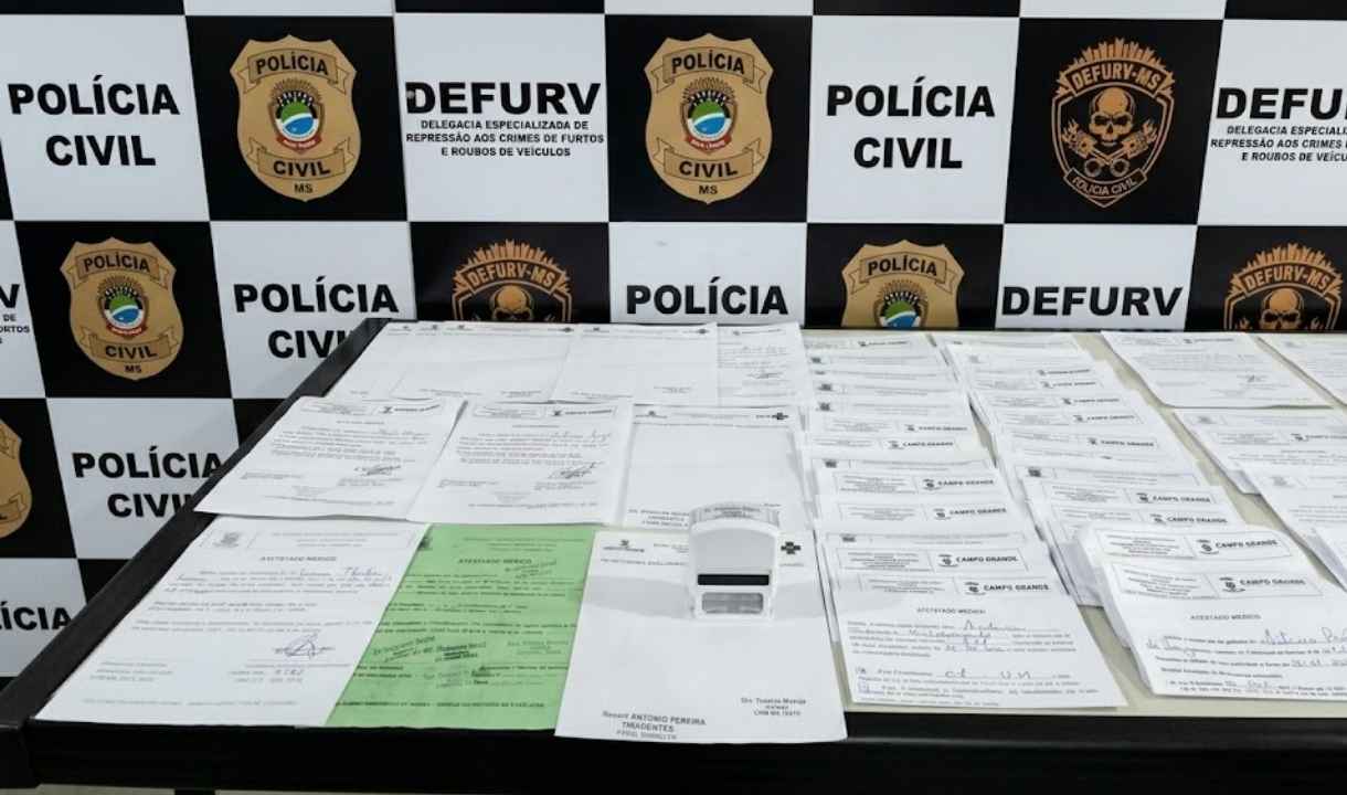 Polícia desarticula esquema para venda de atestados médicos falsos em Campo Grande