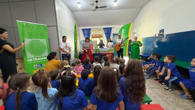 Educação para o trânsito chega à EMEI Santa Terezinha