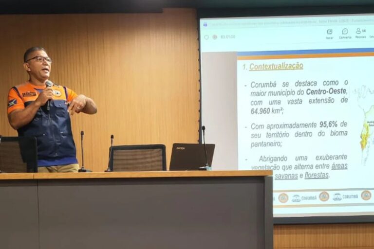 Corumbá apresenta ações de prevenção e combate a incêndios florestais em capacitação em Brasília